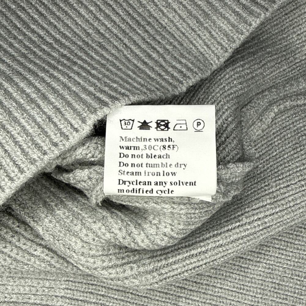 Dokotoo Women's Casual Sleeveless Half Zip Pullover Sweater Light Grey Size XL - Picture 8 of 8